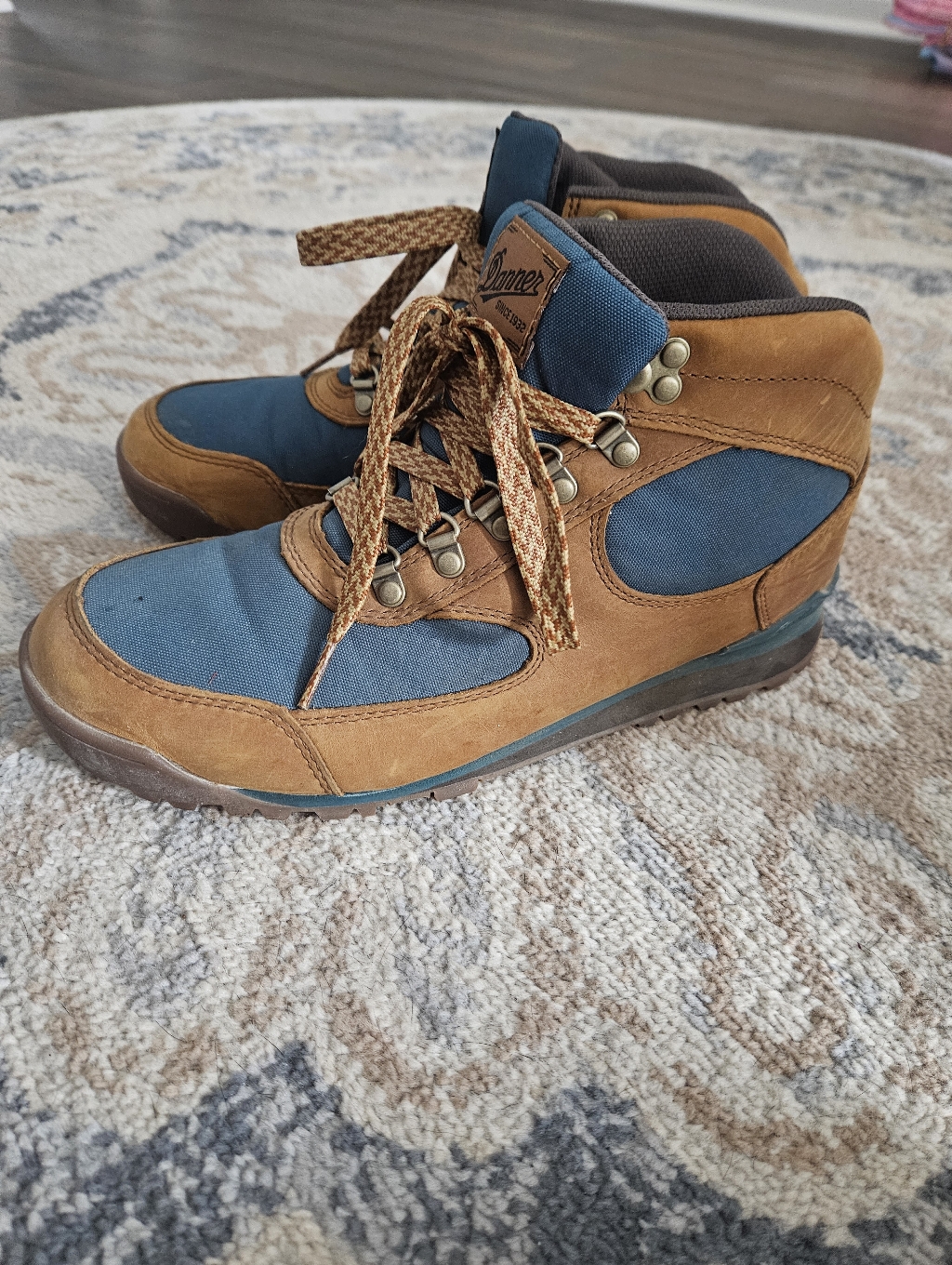 Danner Womens Jag Blue & Brown Boots